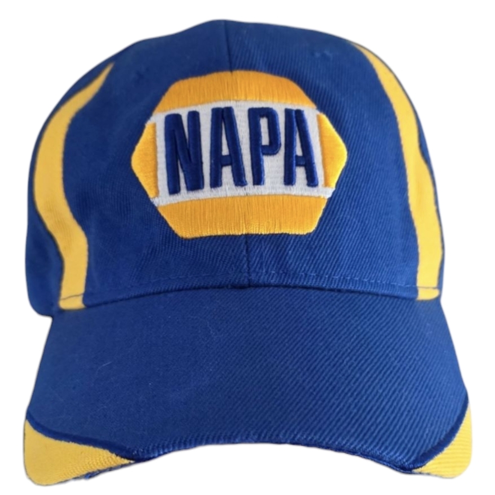3/25$ Blue and Yellow NAPA Hat With Ajustable Velcro